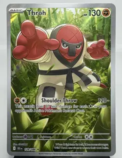 Pokemon TCG Throh 128/086 Sv: Black Bolt Illustration Rare Holo Card - Image 1