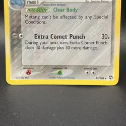 Pokemon TCG: Metang #35/108 Ex Power Keepers 2007 Reverse Holo Stamped, NM - Image 3