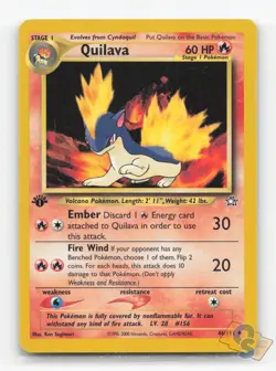 Pokemon TCG - Quilava 46/111 Lightly Played Uncommon Neo Genesis 1st Edition - Image 1