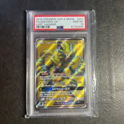 Pokemon TCG Zeraora GX Lost Thunder Holo Full Art Ultra Rare PSA 10 - Image 1