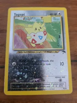 Pokemon Togepi - 4/18 - Reverse Holo Southern Islands Promo Card MP (ID) - Image 1
