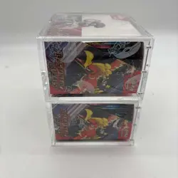 Lot (2) Pokemon SV10 Destined Rivals English Booster Boxes Sealed w/Acrylic Case - Image 4