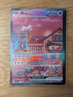 Mew EX SVP 053 Pokemon TCG Scarlet Violet 151 Black Star Promo Full Art NM/M - Image 1