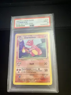 1999 Pokemon Charmeleon Base Set #24 PSA 9 Mint #24/102 Base Set 1999-2000 - Image 1