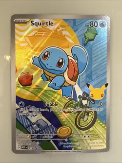 Pokemon Squirtle 039 First Partner Illustration Full Art Holo Promo - Image 1