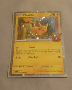 Pikachu Slight Ink Smudge Error COSMOS HOLO 018/091 Pokemon TCG NM Mint Rare - Image 2