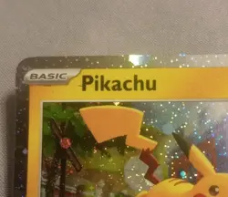 Pikachu Slight Ink Smudge Error COSMOS HOLO 018/091 Pokemon TCG NM Mint Rare - Image 4