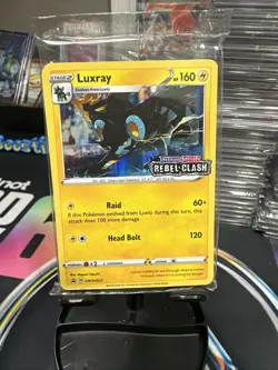 Pokemon SEALED Luxray SWSH023 SWSH Rebel Clash Prerelease Promo Holofoil Pack - Image 1