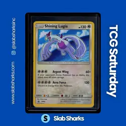2017 POKEMON SM BLACK STAR PROMO S.L. SUPER PREM. COLLECTION #SM82 SHINING LUGIA - Image 1