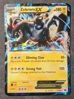 Zekrom EX - 51/99 - Pokemon Next Destinies Black & White - NM - Image 1