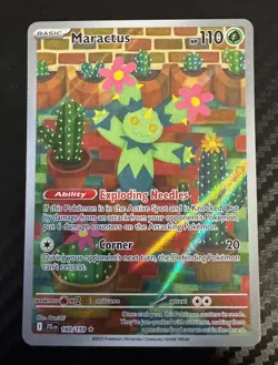 Pokemon TCG Maractus Illustration Rare Holo Card 160/159 Journey Together - Image 1