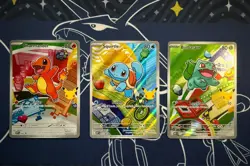 Pokemon First Partner Illustration Collection Series 1 Kanto Gen 1 Starters Set - Image 1