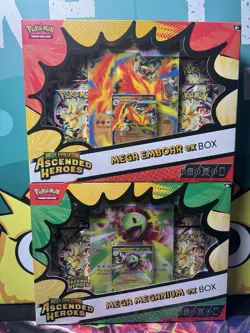 Pokemon TCG: Mega Evolutions Ascended Heroes Mega Ex Lot Of 2 Sealed. - Image 1