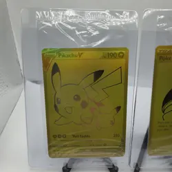 SEALED Pokemon Celebrations Pikachu V SWSH145 & Poke Ball SWSH146 Gold Promos - Image 2