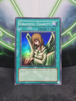 Yugioh Graceful Charity SDP-040 Super Rare Unlimited LP - Image 1