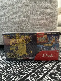 Pokemon TCG Surging Sparks ETB + Booster Bundle Costco 2-pack Sealed New - Image 1