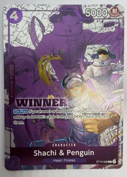 Shachi & Penguin (Winner Pack 2025 Vol. 4) ST10-008 One Piece Promotion Cards... - Image 1