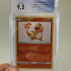 CGC 9.5💎 Charmander SV6/SV94 - Hidden Fates Shiny Vault Pokemon 10 Gem Mint - Image 1