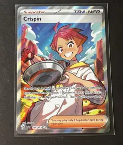 Pokemon TCG Stellar Crown Crispin 164/142 Ultra Rare - Image 1