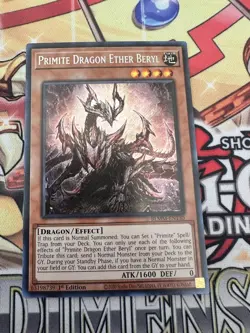 Primite Dragon Ether Beryl BLMM-EN130 - Secret Rare 1st Edition NM Yugioh - Image 1