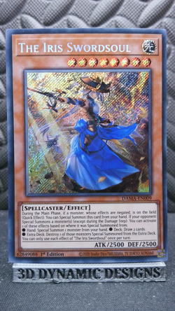 | Yugioh The Iris Swordsoul DAMA-EN009 1st Edition Secret Rare NM 🔥 | - Image 1