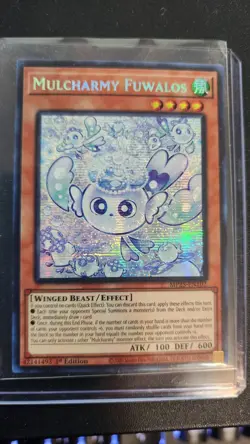 Yugioh Mulcharmy Fuwalos MP25-EN102 Prismatic Secret Rare 1st Edition NM - Image 1