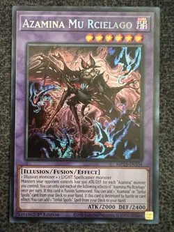 Yugioh Azamina Mu Rcielago MP25-EN104 Prismatic Secret Rare 1st Edition NM - Image 1
