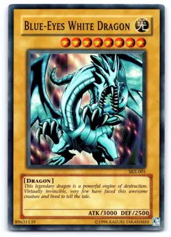 Blue-Eyes White Dragon - SKE-001 - Super Rare - LP YuGiOh - Image 1