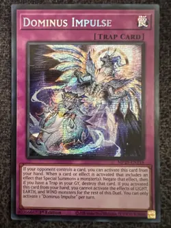 Yugioh Dominus Impulse MP25-EN116 Prismatic Secret Rare 1st Edition NM - Image 1