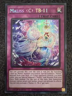 Yugioh Maliss C TB-11 MP25-EN129 Prismatic Secret Rare 1st Edition NM - Image 1