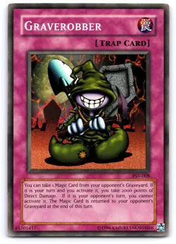 Yugioh Graverobber PSV-008 Super Rare Original Print LP - Image 1