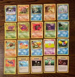 Pokemon TCG 1999 - Fossil Set LOT of 20 Cards (Uncommon + Common) NO DUPLICATES - Image 1