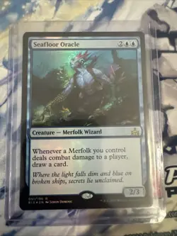 MTG Magic Card Rivals of Ixalan Seafloor Oracle FOIL English NM - Image 1