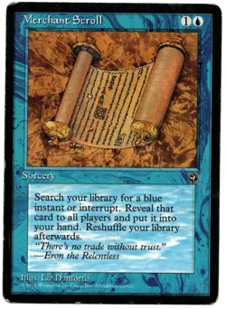 MTG MERCHANT SCROLL CARD HOMELANDS MAGIC THE GATHERING - Image 1