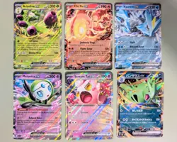 6 Card Modern Pokemon ex Lot - English & Japanese 2023-2025 - Mint, Pack Fresh - Image 1