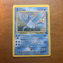 Articuno Holo Fossil 2/62 Pokemon Card Unlimited 1999 NM - Image 1