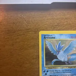 Articuno Holo Fossil 2/62 Pokemon Card Unlimited 1999 NM - Image 2