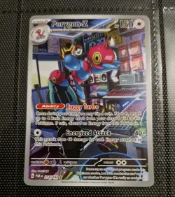 Pokemon Porygon-Z TCG Holo Illustration Rare Card Paradox Rift 214/182 - Image 1