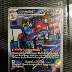Pokemon Porygon-Z TCG Holo Illustration Rare Card Paradox Rift 214/182 - Image 3