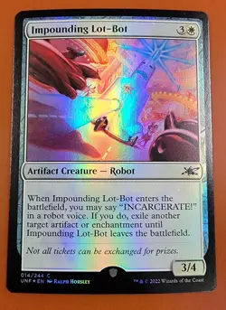 1x Impounding Lot-Bot | FOIL | Unfinity | MTG Magic Cards - Image 1