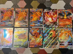 Charizard Pokemon Holo Lot of 10 Charizard V, Charizard EX Charizard GX Mint - Image 1