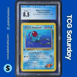 2000 POKEMON GYM HEROES 1ST EDITION #57/132 MISTY'S TENTACOOL CGC 8.5 - Image 1