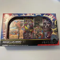 Pokemon TCG Mega Evolutions: Mega Lucario EX Figure Collection Factory Sealed - Image 1