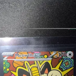 Pokemon Meowth SIR Full Art Holo 121/088 Perfect Order - Image 3