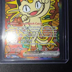Pokemon Meowth SIR Full Art Holo 121/088 Perfect Order - Image 4