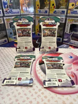 Pokemon TCG: Sun and Moon Guardians Rising Sleeved 4 Pack Complete Art Set - Image 2