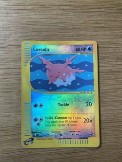 Pokemon TCG - Corsola Reverse Holo 102/165 - Expedition - 2002 English - Image 1