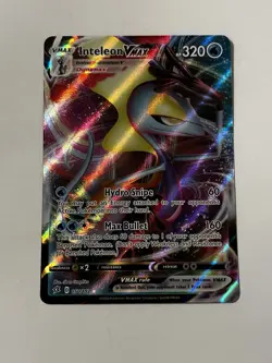 Pokemon TCG Inteleon VMAX 050/192 Rebel Clash Holo Ultra Rare - Image 1