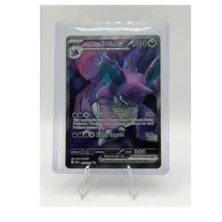 Pokemon TCG Team Rocket's Nidoking ex Ultra Rare Full Art Holo 216/182 ENG - Image 1