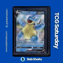2019 POKEMON SWORD & SHIELD BLACK STAR PROMO V BATTLE DECK #SWSH101 BLASTOISE V - Image 1